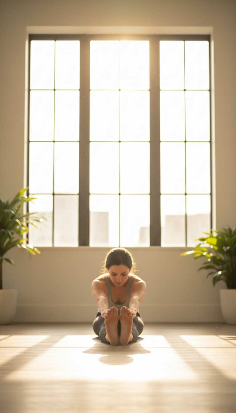 Serene wellness environment with natural light and peaceful atmosphere